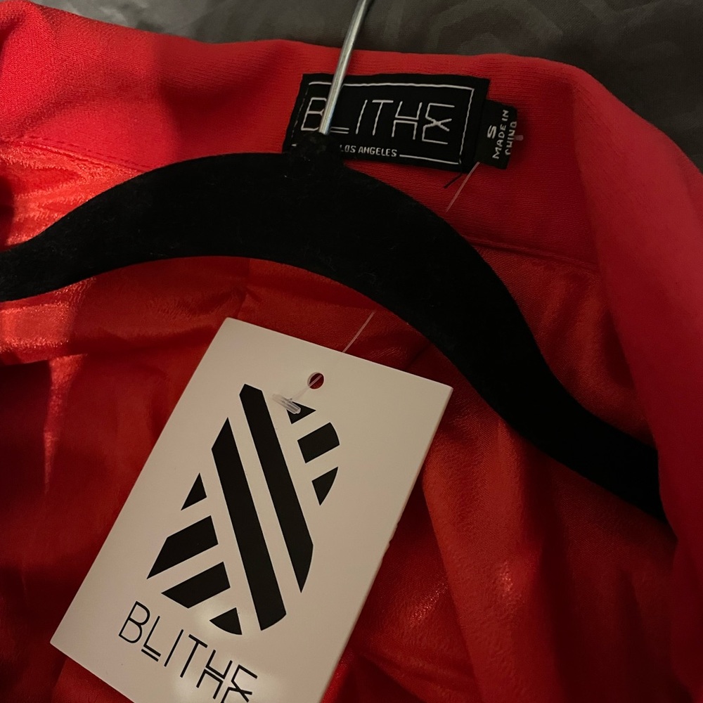 Blithe red blazer Bnwt - Picture 2 of 3